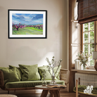 Blooming Trees Gouache Peach Garden Spring Painting 3 : 2 Horizontal Premium Wall Art Canvas by MeriDeewar