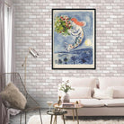 Blue angel Painting - Meri Deewar 4 X 5.5 Vertical Premium Wall Art Canvas by MeriDeewar