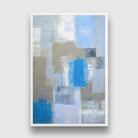 Blue & Grey Abstract Paintings 2 : 3 Vertical Premium Wall Art Canvas by MeriDeewar