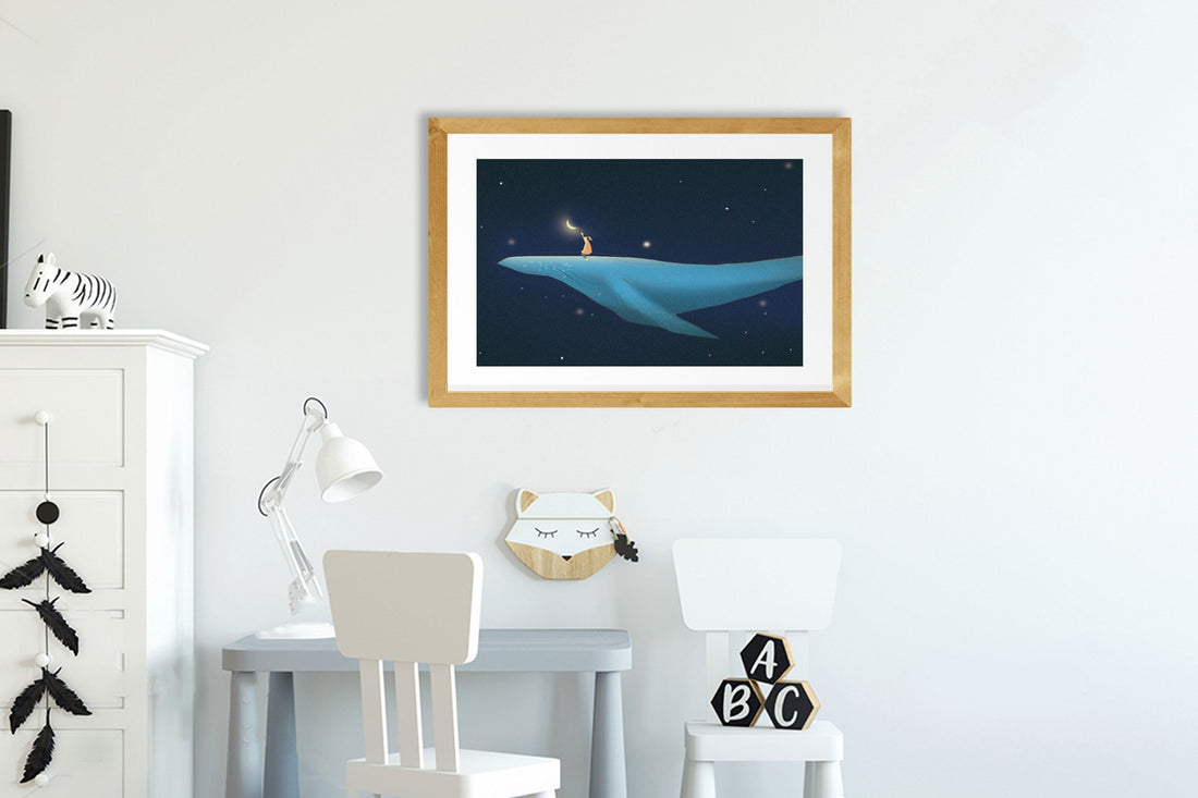 Blue Well Abstract Painting-Meri Deewar 3 : 2 Horizontal Premium Wall Art Canvas by MeriDeewar