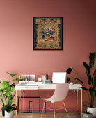 Bodhisattva Manjushri Painting 3 : 4 Vertical Premium Wall Art Canvas by MeriDeewar