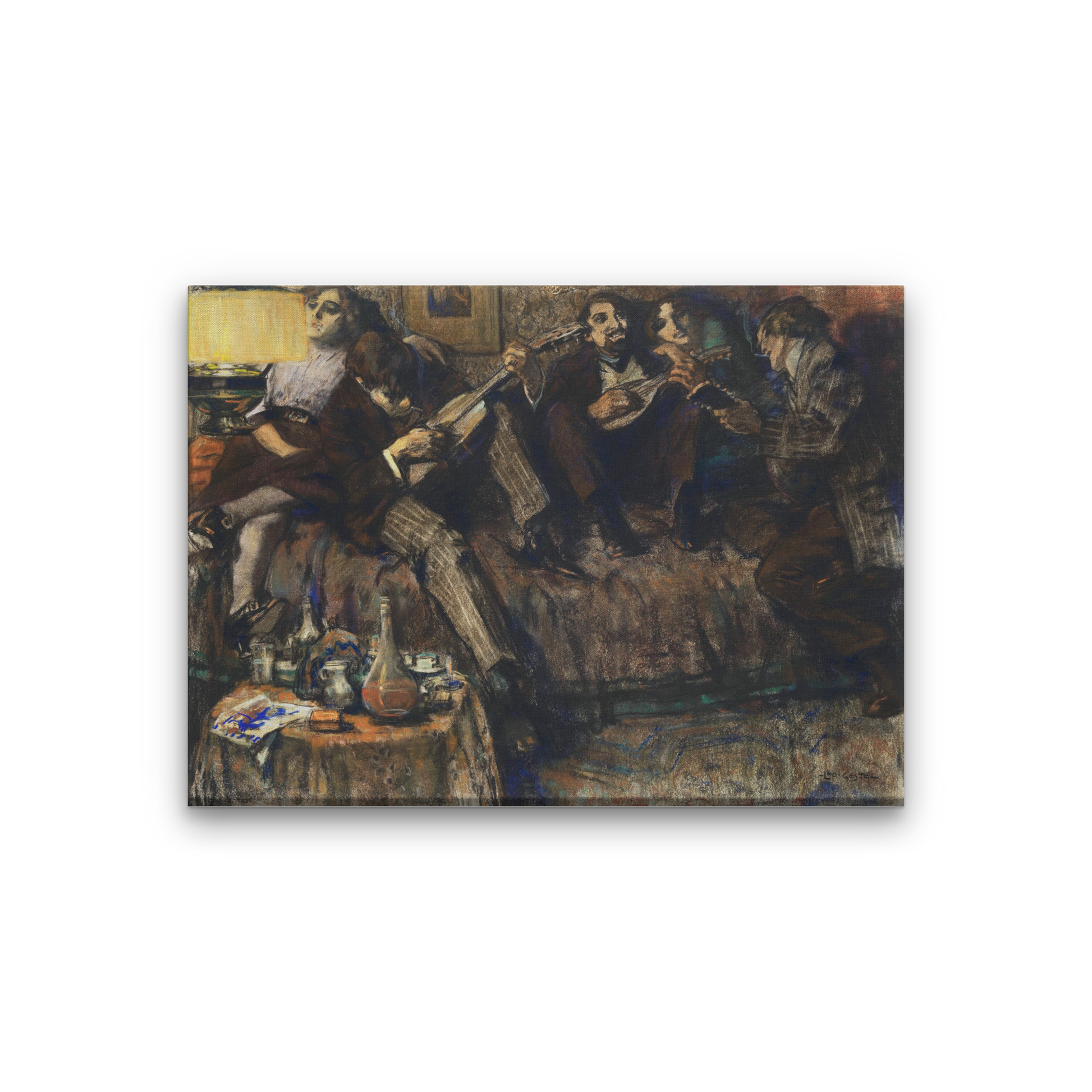 Bohème Painting 4 : 3 Horizontal Premium Wall Art Canvas by MeriDeewar