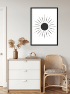 Bohemian Rays Painting 3 : 4 Vertical Premium Wall Art Canvas by MeriDeewar
