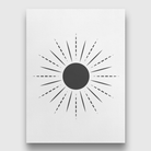 Bohemian Rays Painting 3 : 4 Vertical Premium Wall Art Canvas by MeriDeewar