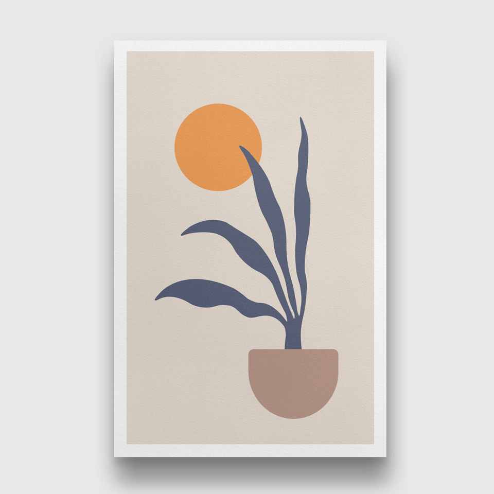 Boho art mid century Painting 2 : 3 Vertical Premium Wall Art Canvas by MeriDeewar
