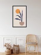 Boho art mid century Painting 2 : 3 Vertical Premium Wall Art Canvas by MeriDeewar