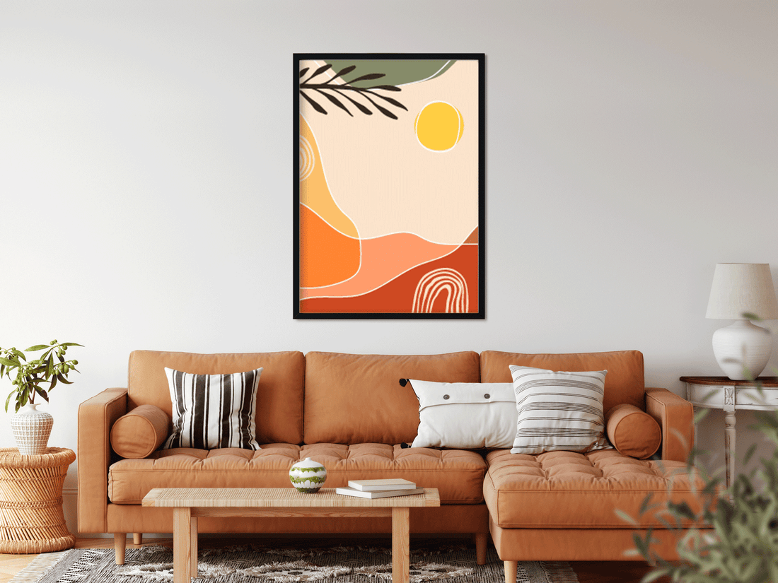 Boho Hand drawn Painting 3 : 4.2 Vertical Premium Wall Art Canvas by MeriDeewar