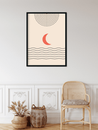 Boho modern abstract Painting 4 X 5.5 Vertical Premium Wall Art Canvas by MeriDeewar
