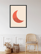 Boho modern poster nature landscapes Painting 4 X 5.5 Vertical Premium Wall Art Canvas by MeriDeewar