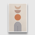 Boho wall art mid century collection Painting 2 : 3 Vertical Premium Wall Art Canvas by MeriDeewar