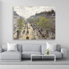 Boulevard Montmartre ,Spring Painting-Meri Deewar 5 : 4 Horizontal Premium Wall Art Canvas by MeriDeewar