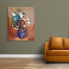 Bouquet of Flowers by Odilon Redon painting 4 :5 Vertical Premium Wall Art Canvas by MeriDeewar