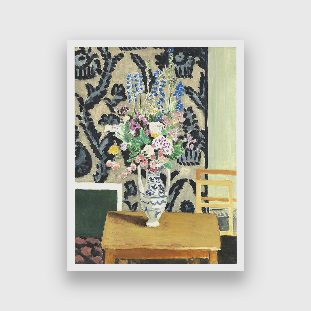 Bouquet pour le 14 juillet 1919 Painting 3 : 4 Vertical Premium Wall Art Canvas by MeriDeewar
