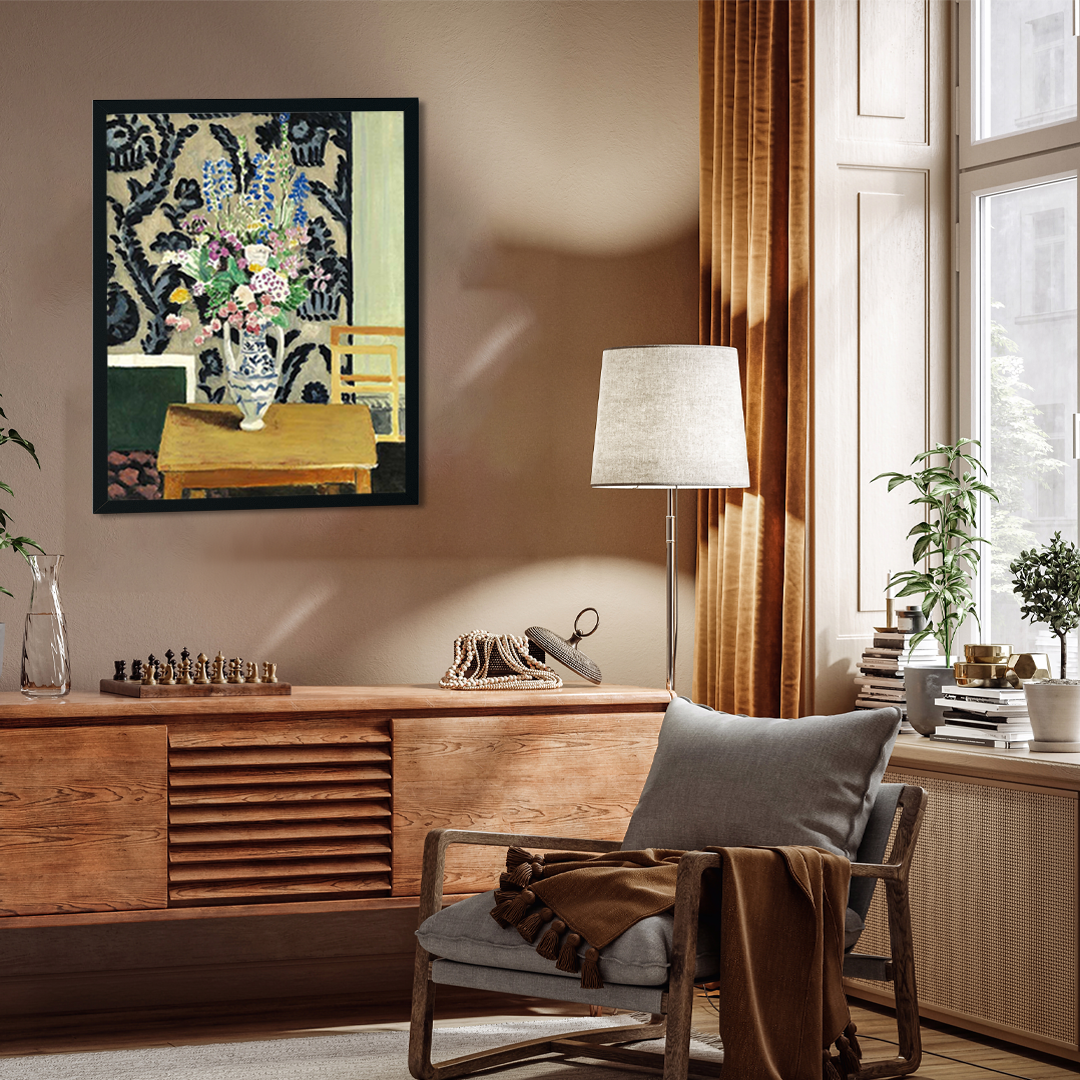 Bouquet pour le 14 juillet 1919 Painting 3 : 4 Vertical Premium Wall Art Canvas by MeriDeewar
