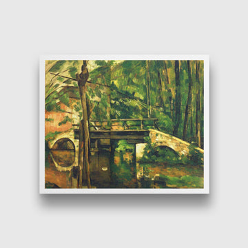 Bridge of Maincy Painting-Meri Deewar 4 :5 Vertical Premium Wall Art Canvas by MeriDeewar