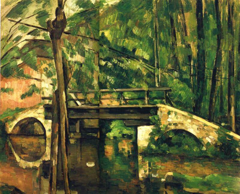 Bridge of Maincy Painting-Meri Deewar 4 :5 Vertical Premium Wall Art Canvas by MeriDeewar