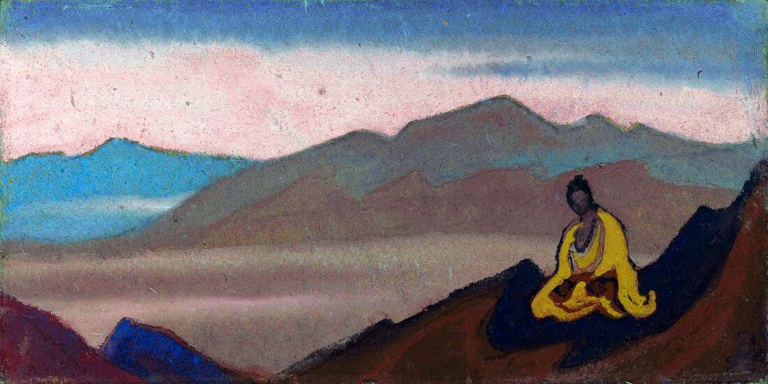Buddha landscape Painting - Meri Deewar 2 : 1 Horizontal Premium Wall Art Canvas by MeriDeewar