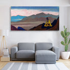 Buddha landscape Painting - Meri Deewar 2 : 1 Horizontal Premium Wall Art Canvas by MeriDeewar