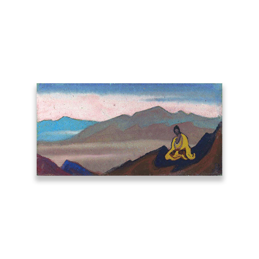 Buddha landscape Painting - Meri Deewar 2 : 1 Horizontal Premium Wall Art Canvas by MeriDeewar