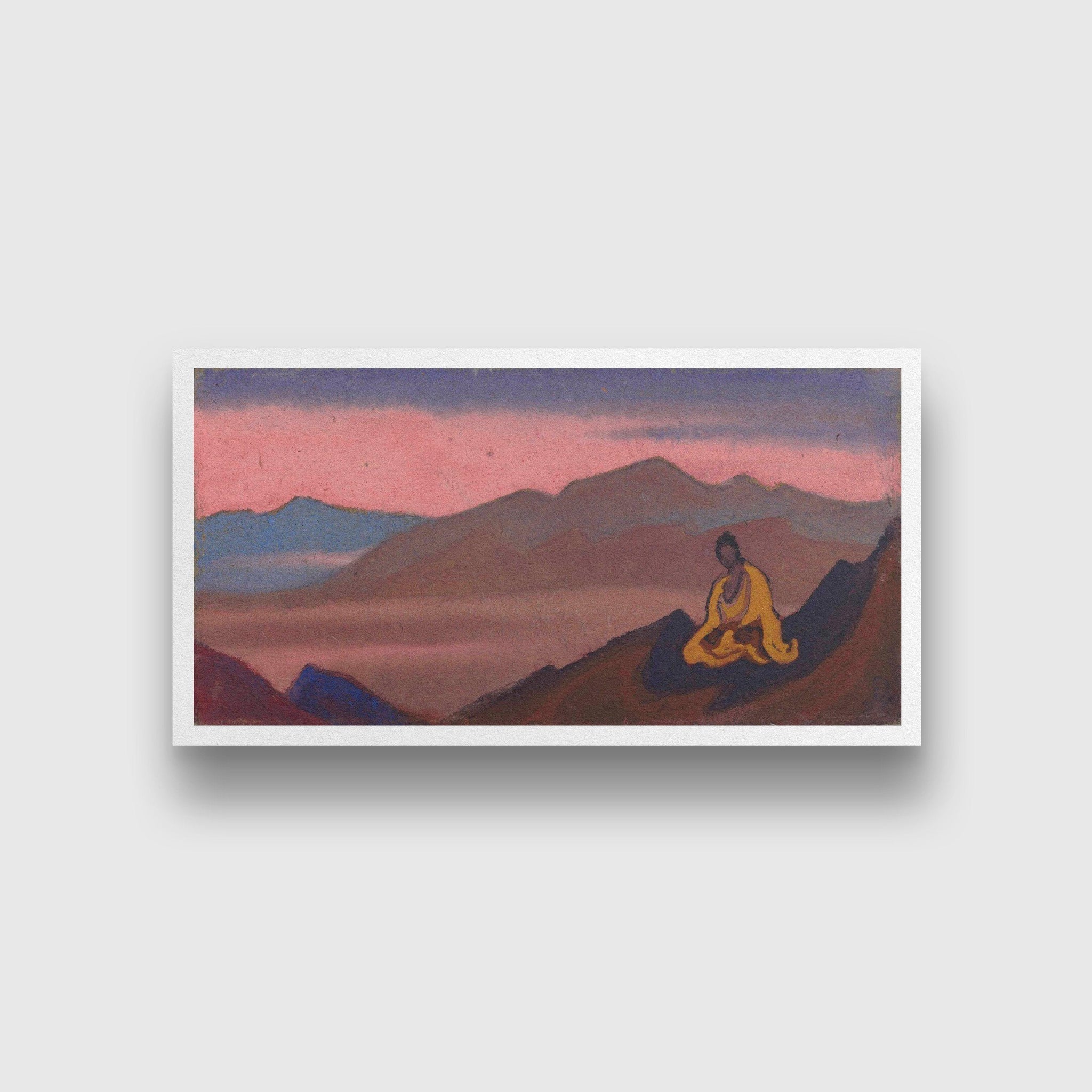 Buddha Painting-Meri Deewar 2 : 1 Horizontal Premium Wall Art Canvas by MeriDeewar