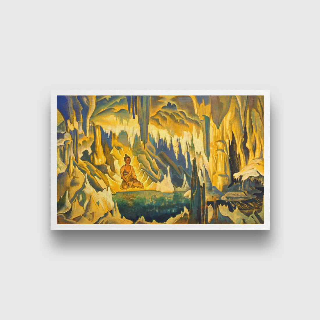 buddha the winner Painting - Meri Deewar 3 : 2 Horizontal Premium Wall Art Canvas by MeriDeewar