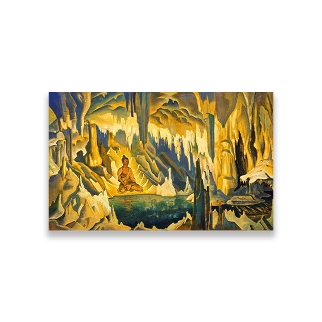 buddha the winner Painting - Meri Deewar 3 : 2 Horizontal Premium Wall Art Canvas by MeriDeewar