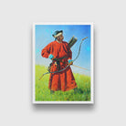 Bukhara soldiers sarbaz Painting-Meri Deewar 3 : 4.2 Vertical Premium Wall Art Canvas by MeriDeewar