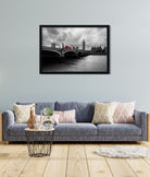 Bus on a Bridge Painitng 3 : 2 Horizontal Premium Wall Art Canvas by MeriDeewar