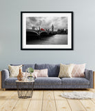 Bus on a Bridge Painitng 3 : 2 Horizontal Premium Wall Art Canvas by MeriDeewar