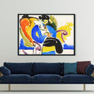 Calligraphic Henry Lyman Saÿen Painting - MeriDeewar 4 : 3 Horizontal Premium Wall Art Canvas by MeriDeewar