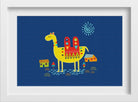 Camel Art Painting-Meri Deewar 3 : 2 Horizontal Premium Wall Art Canvas by MeriDeewar