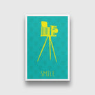 Camera Lineart Painting-Meri Deewar 2 : 3 Vertical Premium Wall Art Canvas by MeriDeewar