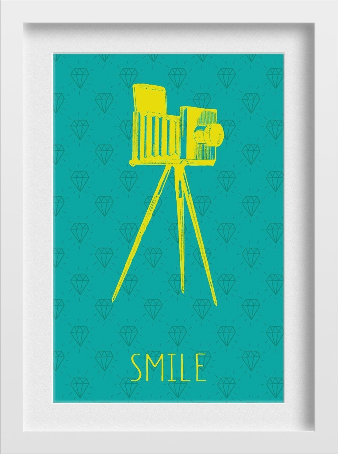 Camera Lineart Painting-Meri Deewar 2 : 3 Vertical Premium Wall Art Canvas by MeriDeewar