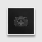 camera photography painting 1 : 1 Square Premium Wall Art Canvas by MeriDeewar