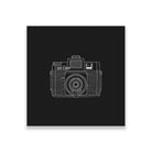 camera photography painting 1 : 1 Square Premium Wall Art Canvas by MeriDeewar