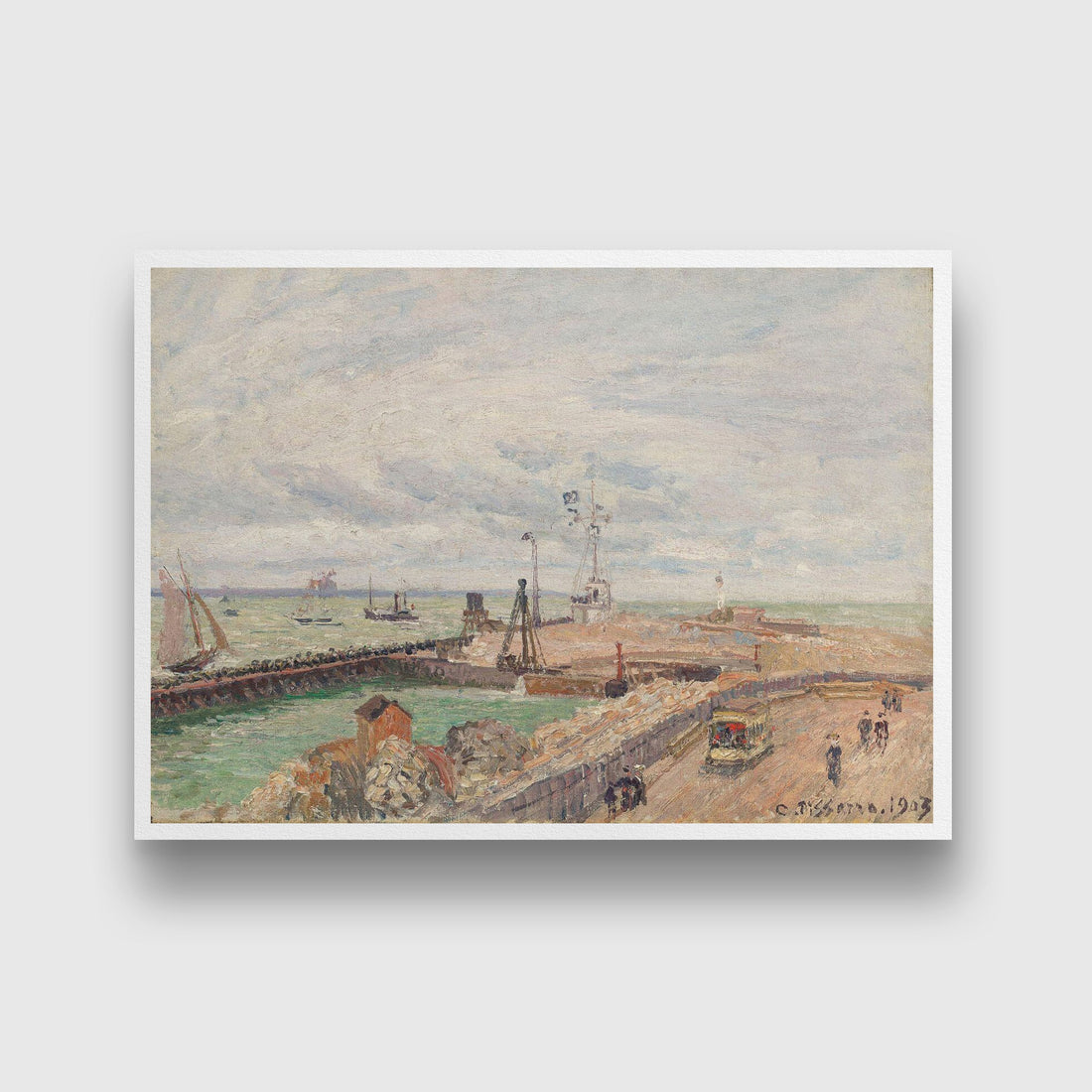 Camille pissarro-impressionist Painting-Meri Deewar 3 : 2 Horizontal Premium Wall Art Canvas by MeriDeewar