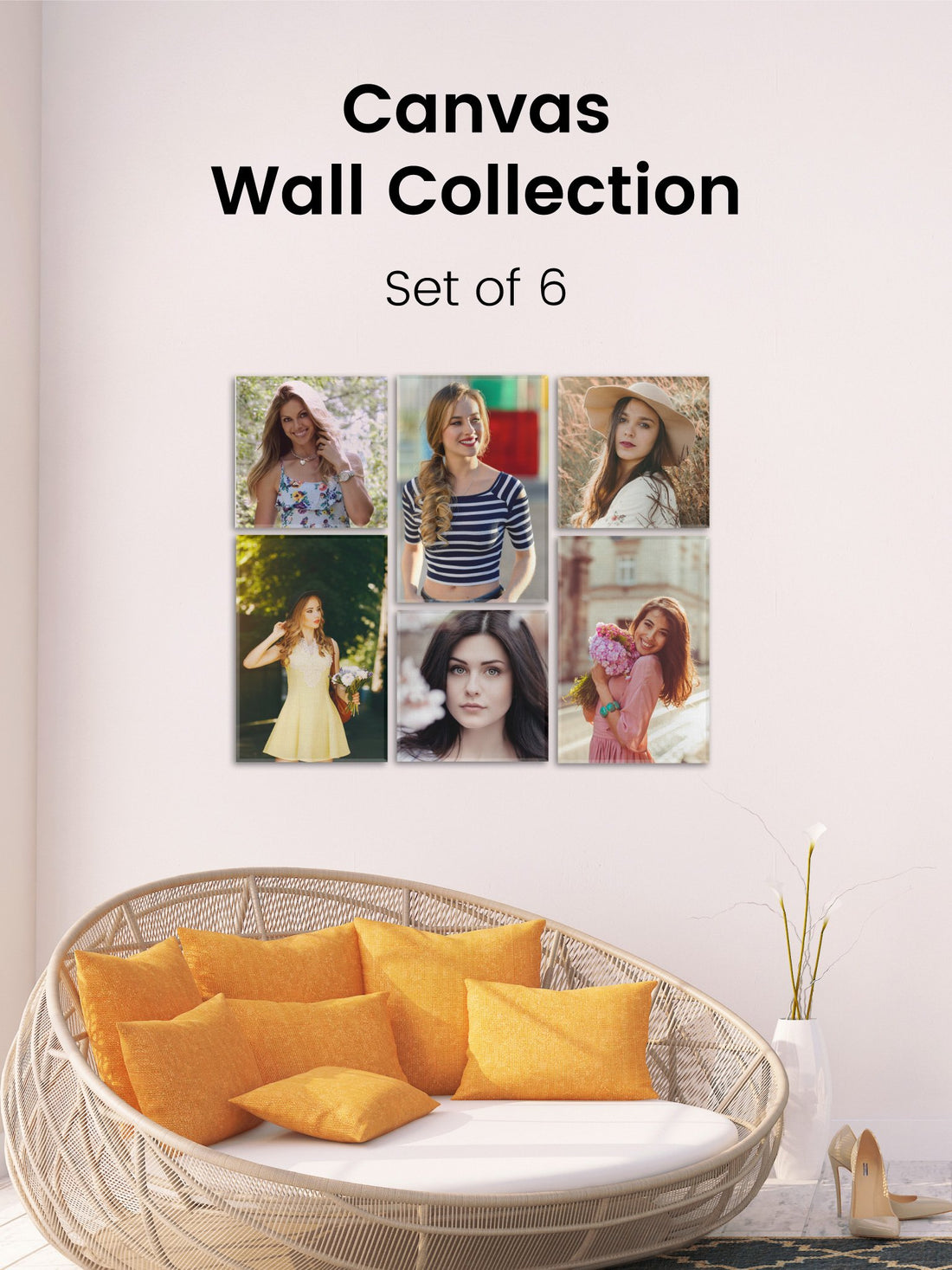 Canvas Wall Collection - Five canvas wall collection Premium Wall Art Canvas by MeriDeewar
