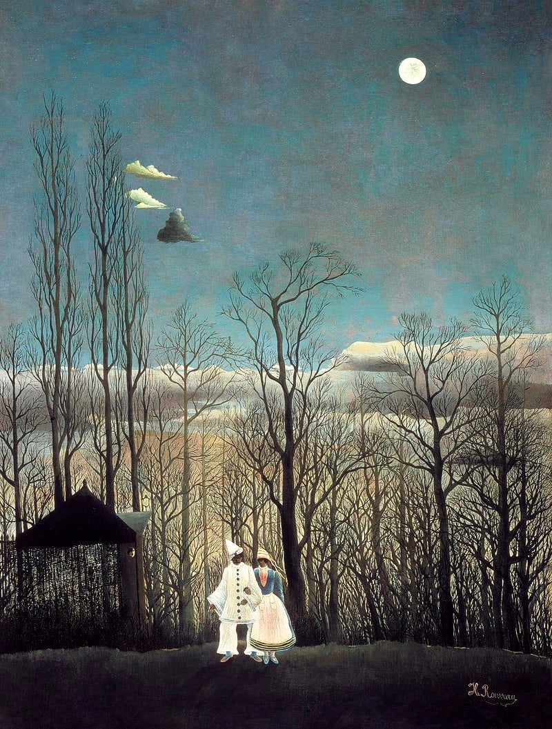 Carnival Evening famous painting - Meri Deewar 3 : 4 Vertical Premium Wall Art Canvas by MeriDeewar