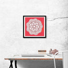 Chakra Yoga Painting - Meri Deewar 1 : 1 Square Premium Wall Art Canvas by MeriDeewar