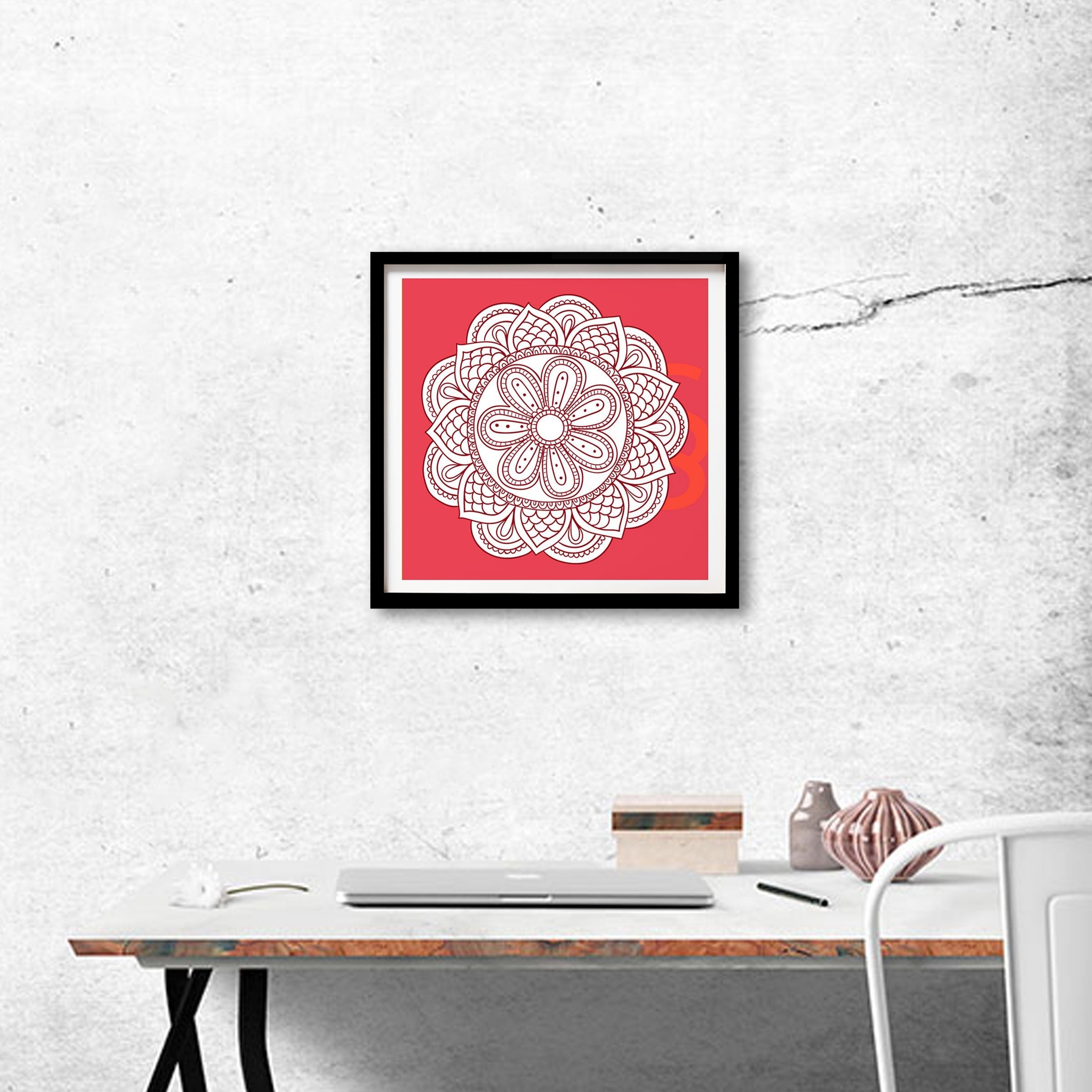 Chakra Yoga Painting - Meri Deewar 1 : 1 Square Premium Wall Art Canvas by MeriDeewar