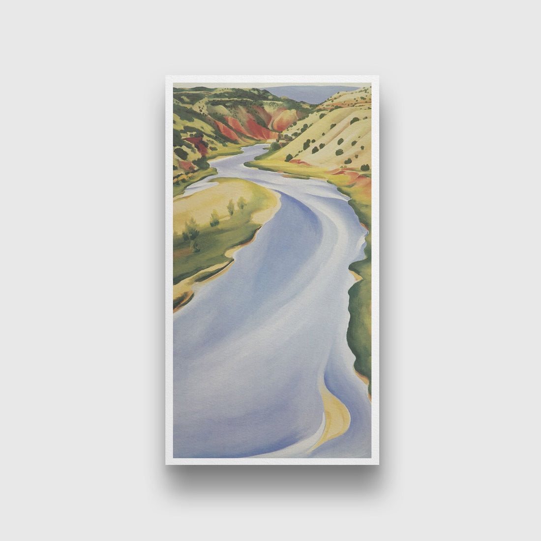 Chama River,Ghost Ranch Painting - Meri Deewar 2 : 3 Vertical Premium Wall Art Canvas by MeriDeewar