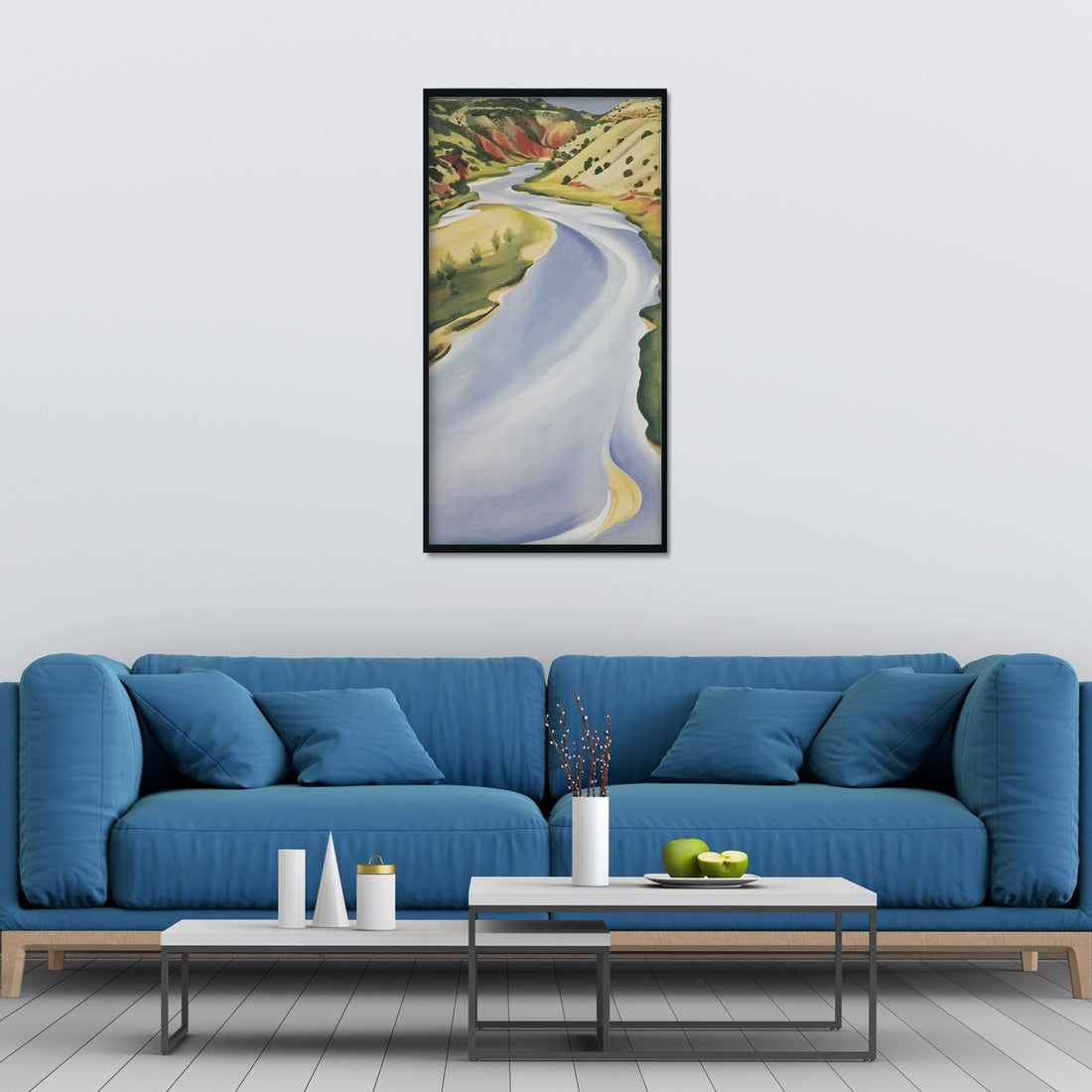 Chama River,Ghost Ranch Painting - Meri Deewar 2 : 3 Vertical Premium Wall Art Canvas by MeriDeewar