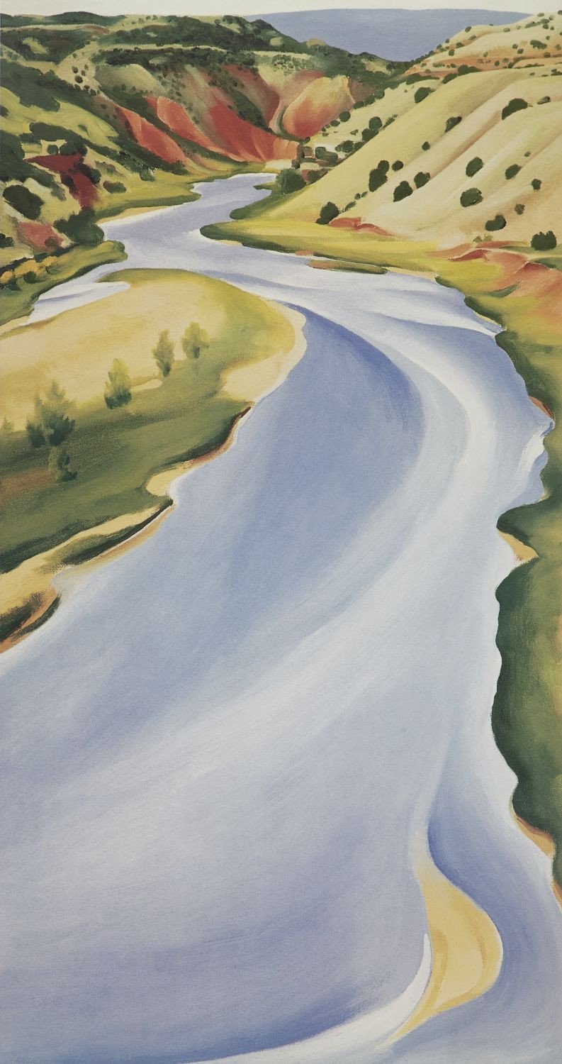 Chama River,Ghost Ranch Painting - Meri Deewar 2 : 3 Vertical Premium Wall Art Canvas by MeriDeewar