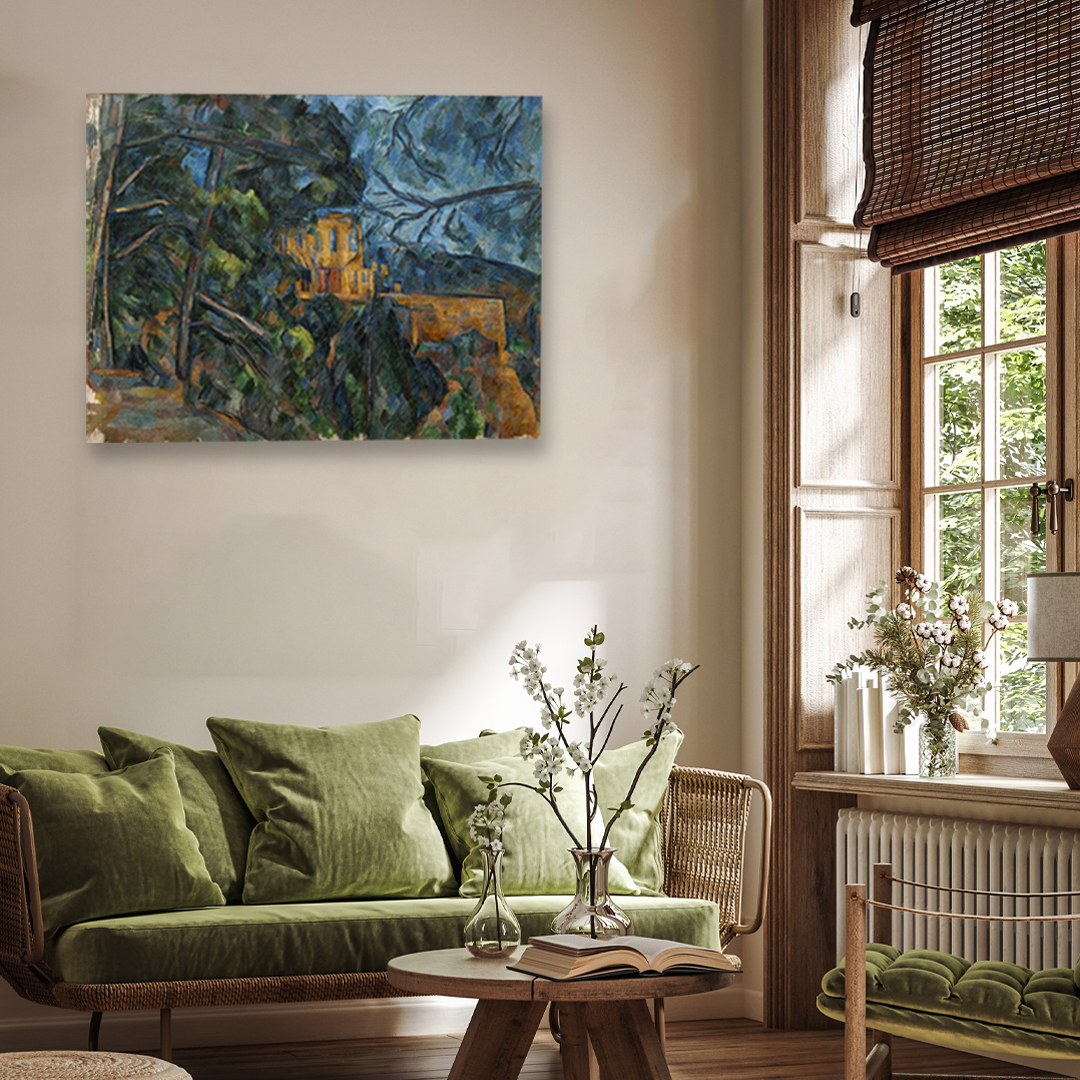 Château Noir Painting 4 : 3 Horizontal Premium Wall Art Canvas by MeriDeewar