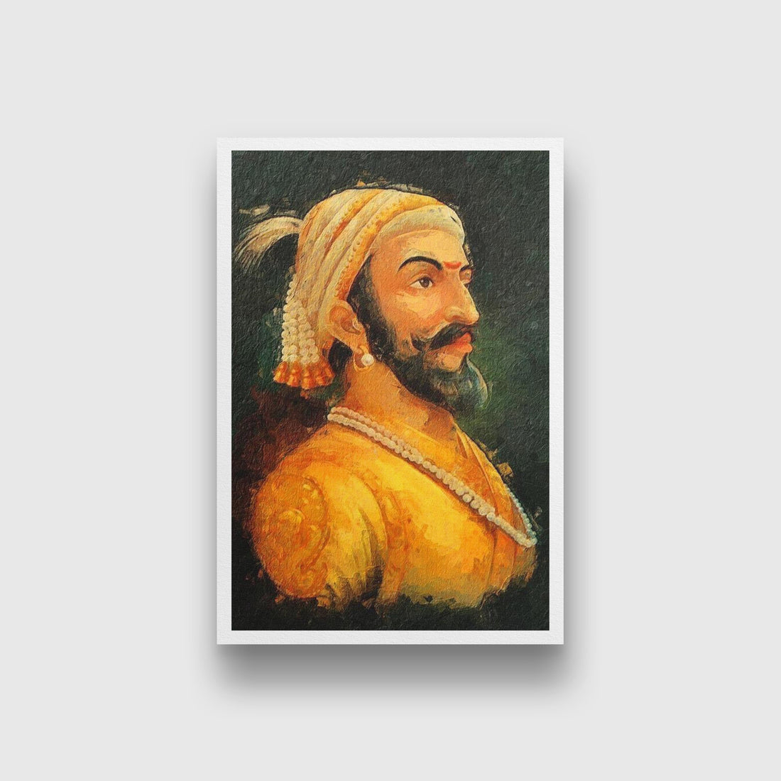 Chatrapati Shivaji Maharaj Painting - Meri Deewar 2 : 3 Vertical Premium Wall Art Canvas by MeriDeewar