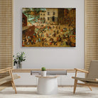 Childrens Games Painting - Meri Deewar 4 : 3 Horizontal Premium Wall Art Canvas by MeriDeewar