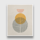 Circle geometric Painting 3 : 4 Vertical Premium Wall Art Canvas by MeriDeewar