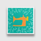 Clothing Machine painting 1 : 1 Square Premium Wall Art Canvas by MeriDeewar
