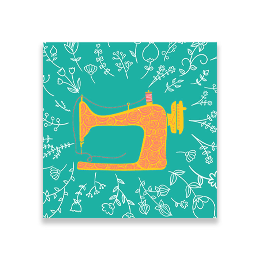 Clothing Machine painting 1 : 1 Square Premium Wall Art Canvas by MeriDeewar