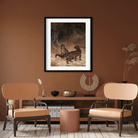 Clouded Leopards Painting 5 : 6 Vertical Premium Wall Art Canvas by MeriDeewar